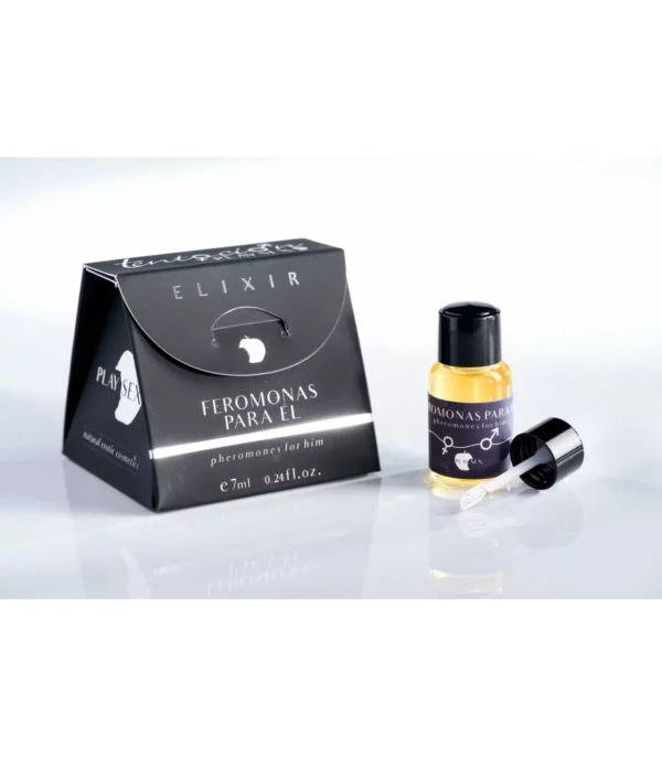 Cofre Elixir con Feromonas + Espátula Él 7 ml – Potencia tu atracción natural