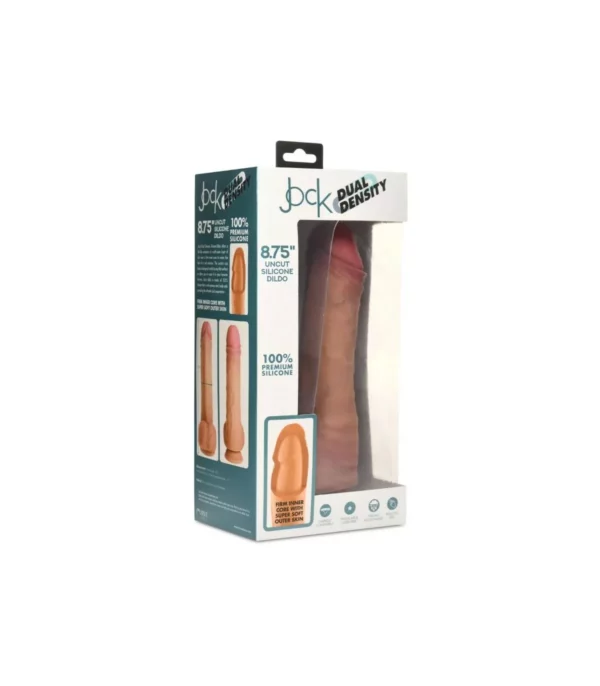Dildo con Testículos Doble Densidad Uncut Flesh 22,20 cm – Curve Toys - Imagen 6