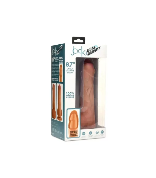 Dildo Pene con Testículos Doble Densidad Uncut Flesh 22 cm – Curve Toys - Imagen 2