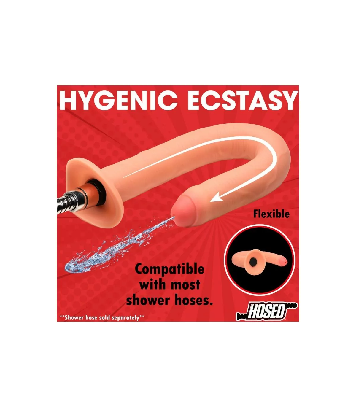 HOSED- Enema Ducha de Silicona – 38,10 cm - Imagen 5