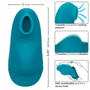 CALEXOTICS - Envy Masajeador de Bola Rodante 7 Vibraciones Azul