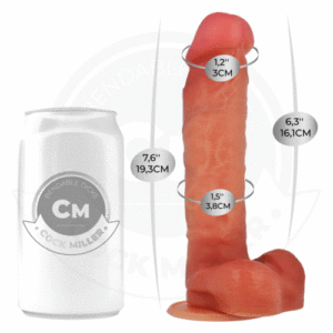Cock Miller – Dildo Hiperrealístico Articulable 17,8 cm con Ventosa y Silicona Médica