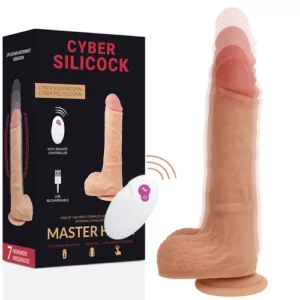 Cyber Silicock – Dildo Realístico con Control Remoto Master Huck 20,9 cm