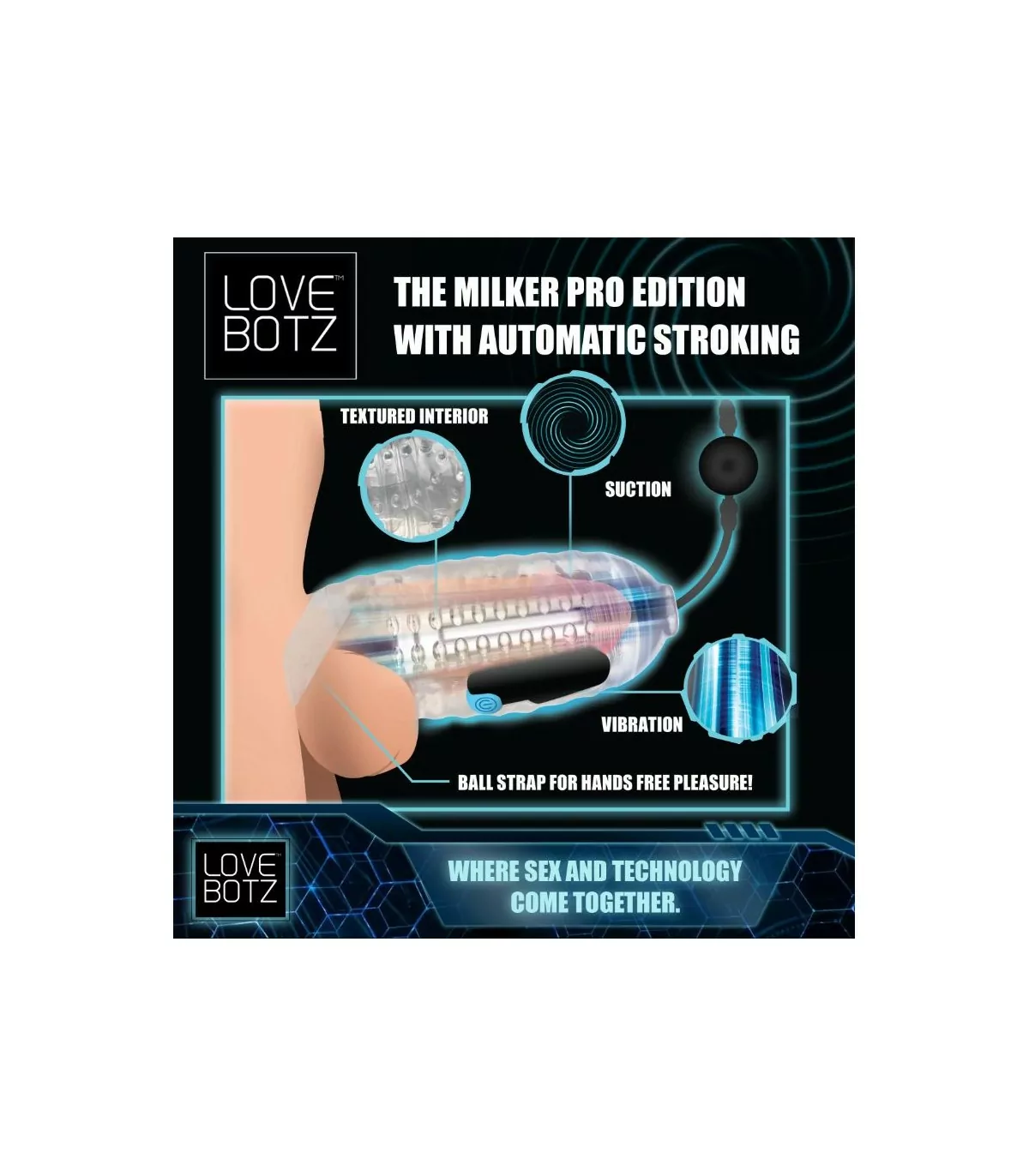 Masturbador The Milker Pro Edition – Succión, vibración y placer manos libres - Imagen 3