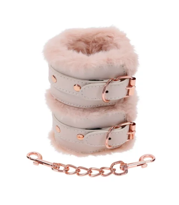 Esposas de piel sintética color melocotón - Peaches and Creame Fur Handcuffs