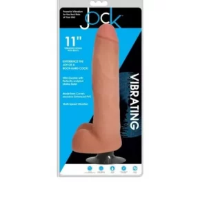 Pene Vibrador con Testículos Flesh 28 cm