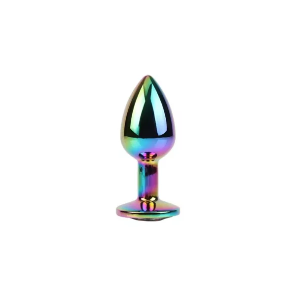 CHISA Rainbow Gem Plug Anal Multicolor con Joya – Talla S - Imagen 2