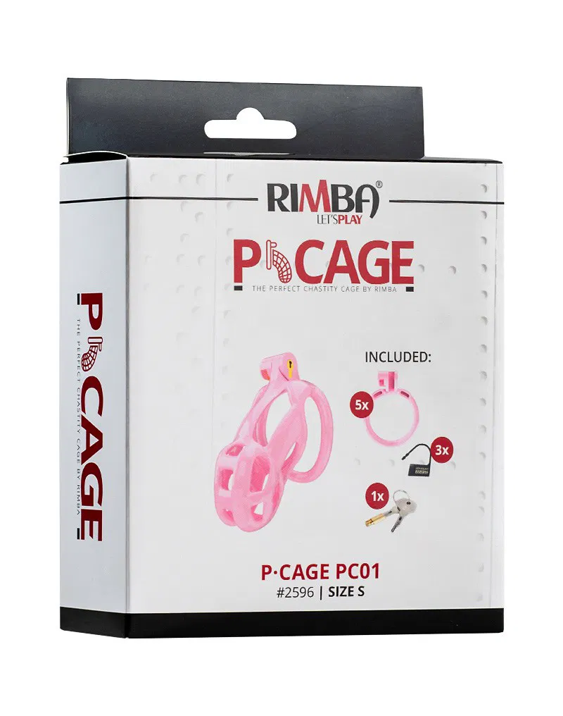 Rimba P-Cage PC01 – Jaula para el Pene Talla S – Rosa - Imagen 2