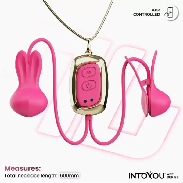Tickly Pinzas para Pezones con Vibración y Control por App – INTOYOU App Series - Imagen 3