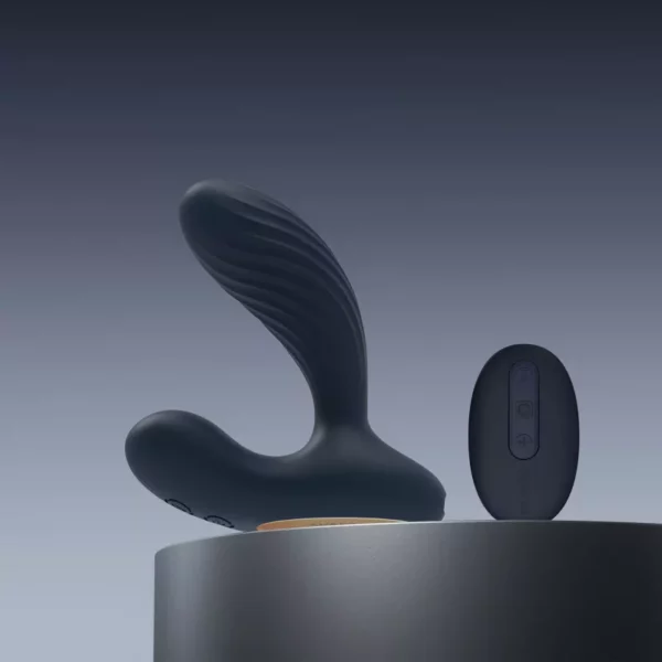 SVAKOM Vick Neo 2 Navy Blue – Vibrador de Próstata Interactivo con Calor, Giro y Control - Imagen 2