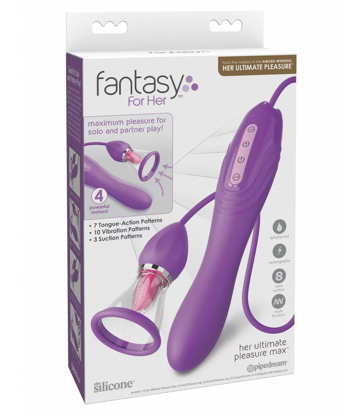 Her Ultimate Pleasure Max Purple – Pipedream Fantasy for Her - Imagen 2