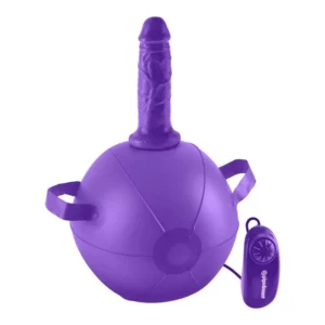 DILLIO Mini Bola con Dildo y Vibración Púrpura – ¡Diversión salvaje y sin límites!