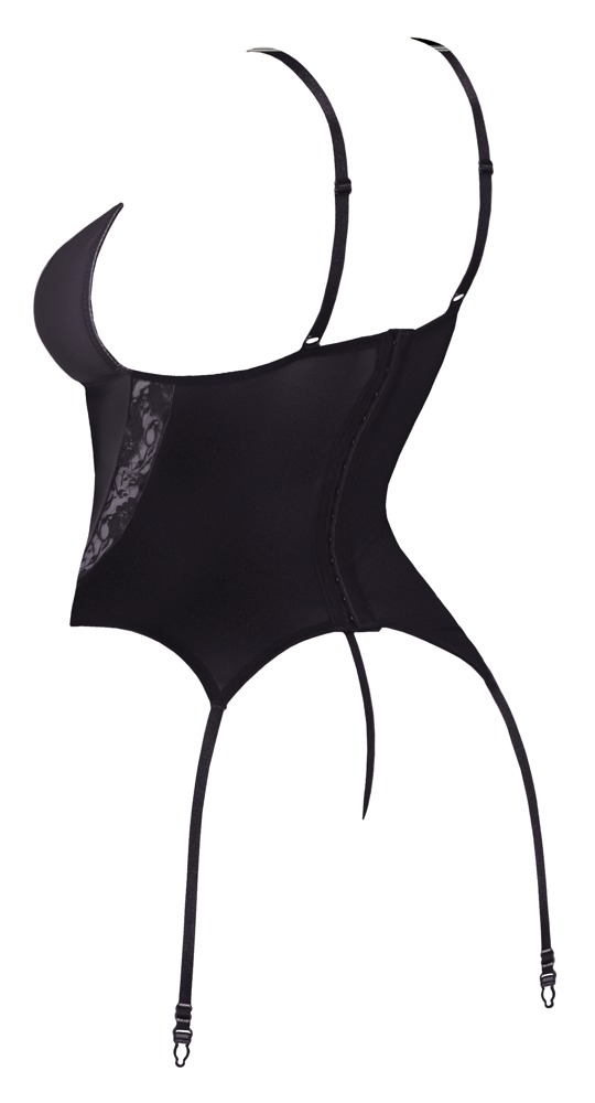 Basque Sexy de Encaje Transparente + Tanga | Cottelli Lingerie - Imagen 5