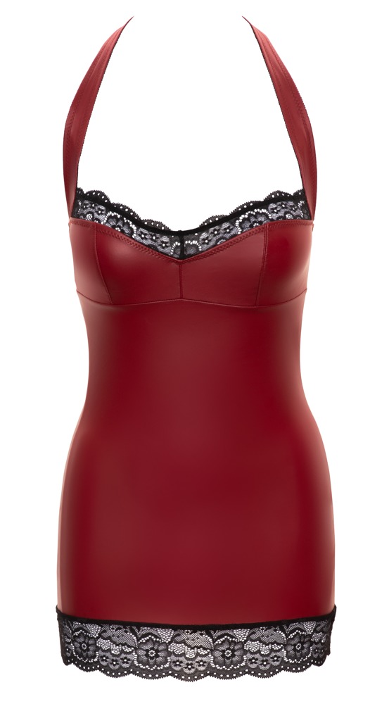 Dress – Mini Vestido Ajustado con Encaje y Soporte de Cuello - Imagen 5