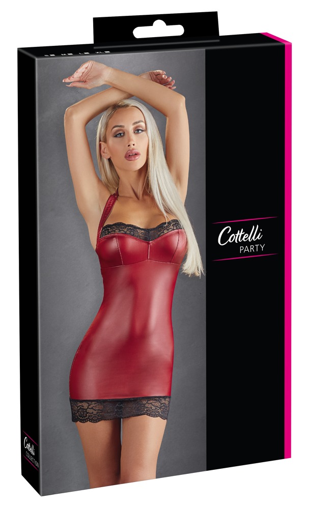 Dress – Mini Vestido Ajustado con Encaje y Soporte de Cuello - Imagen 6