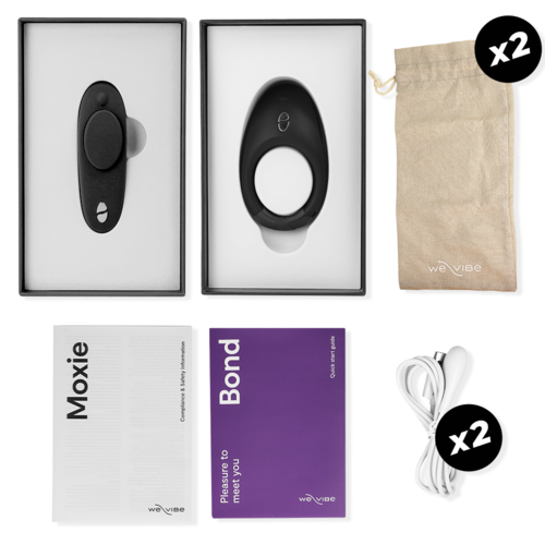 WE-VIBE Tease Us Set Bond + Moxie | Set de Vibradores para Parejas con App - Imagen 6