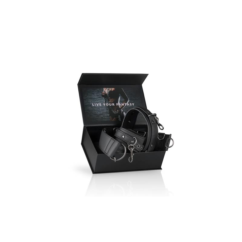 Set de Ligaduras con Arnés, Esposas y Collar EASYTOYS | BDSM Cómodo y Ajustable - Imagen 4