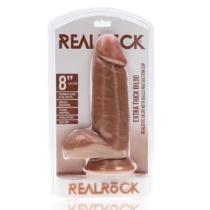 Extra Thick Straight with Balls 8" / 20,3 cm – Tan