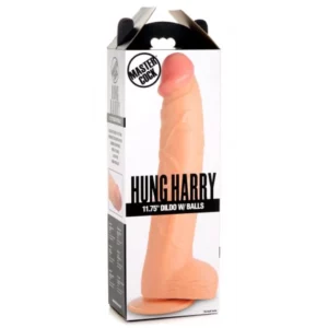 Реалистичный фаллоимитатор с яичками Hung Harry - 30 см