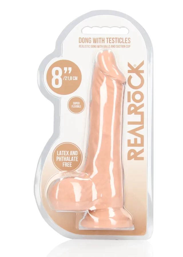 RealRock by Shots - Фаллоимитатор с яичками - 20CM - 8" - 8"